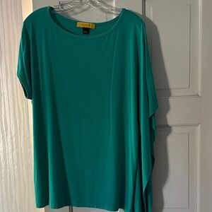 St. John Vibrant Teal Blouse